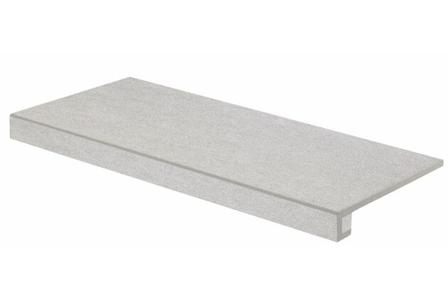 Tvarovka schodová Rako Block světle šedá mat rektifikovaná 40x80 DCF84780