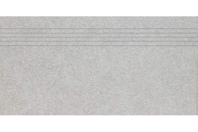 Schodovka Rako Block světle šedá mat rektifikovaná 30x60 DCPSE780