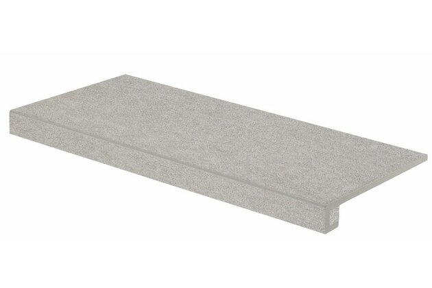 Tvarovka schodová Rako Block šedá mat rektifikovaná 40x80 DCF84781