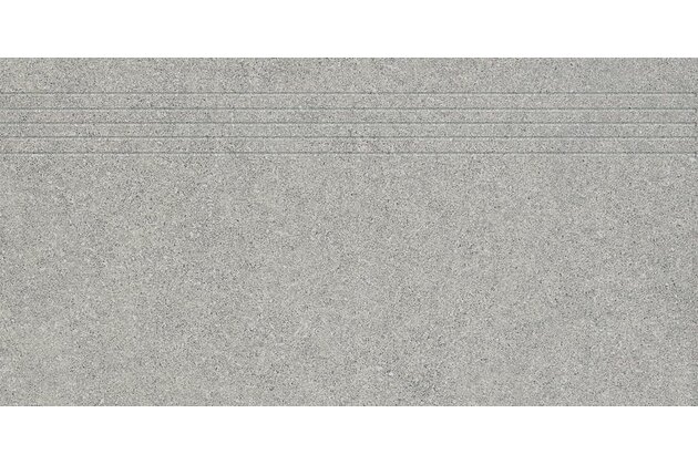 Schodovka Rako Block šedá mat rektifikovaná 40x80 DCP84781