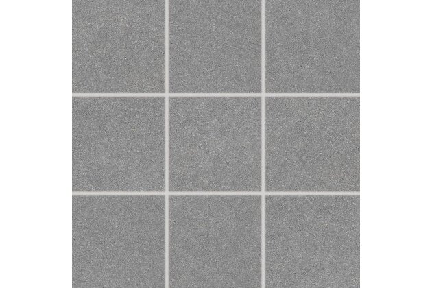 Dlažba Rako Block tmavě šedá mat rektifikovaná 10x10 DAK12782