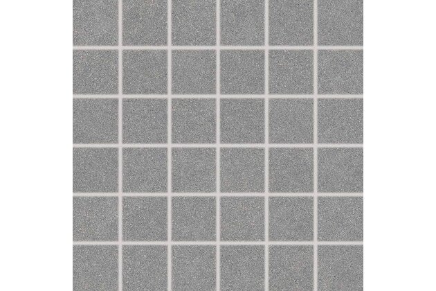 Mozaika Rako Block tmavě šedá pololesk rektifikovaná 30x30 DDM06782