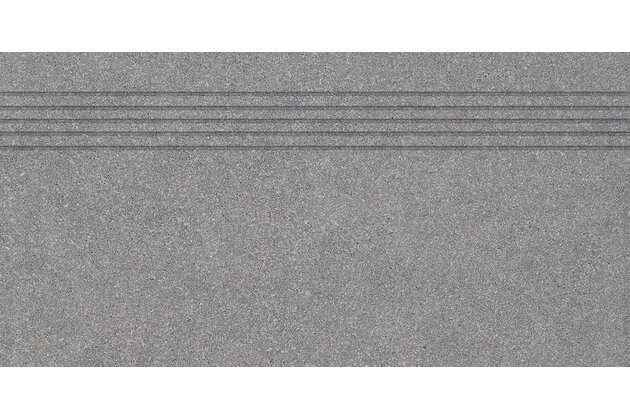 Schodovka Rako Block tmavě šedá mat rektifikovaná 30x60 DCPSE782