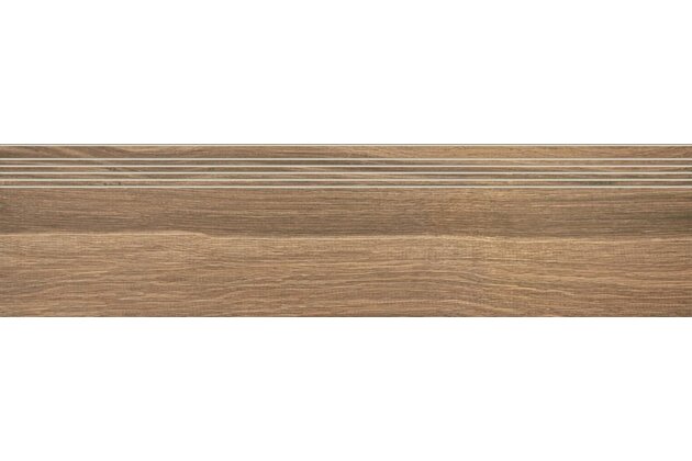 Schodovka Rako Board hnědá mat rektifikovaná 30x120 DCPVF143
