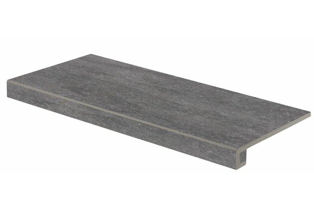 Tvarovka schodová Rako Kaamos černá mat rektifikovaná 40x80 DCF84588