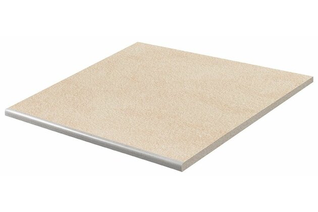 Schodovka Rako Kaamos Outdoor béžová struktura mat rektifikovaná 60x60x2 DCH66586