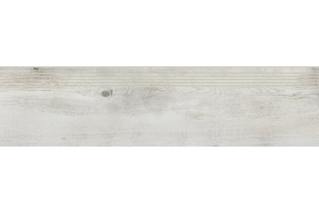 Schodovka Rako Saloon bílošedá mat rektifikovaná 30x120 DCPVF745