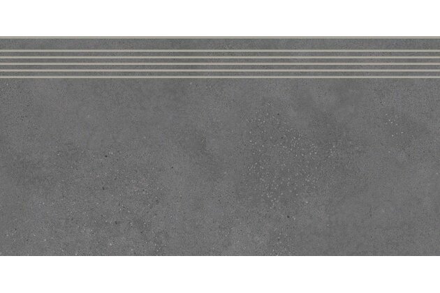Schodovka Rako Betonico černá mat rektifikovaná 40x80 DCP84792