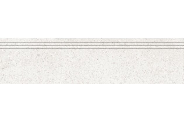 Schodovka Rako Porfido bílá pololesk rektifikovaná 30x120 DCPVF810