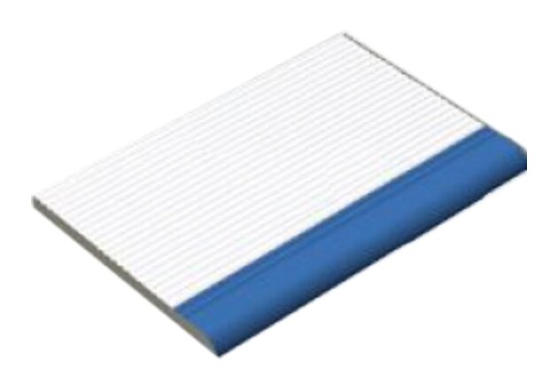 Schodový stupeň Rako Pool signál zaoblený white mat 15x20 XPP57013