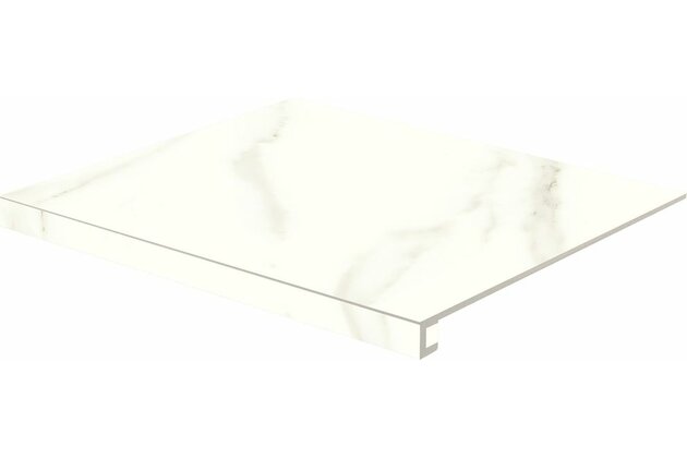 Tvarovka schodová Rako Cava bílá lesk rektifikovaná 53x60 DCG65830