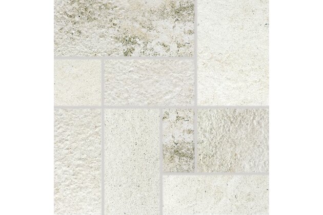 Dekor Rako Como bílá struktura mat rektifikovaný 30x30 DDP34692