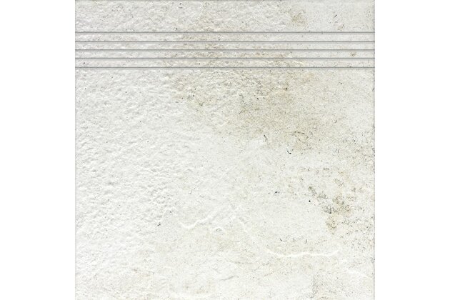 Schodovka Rako Como bílá struktura mat 30x30 DCP34692