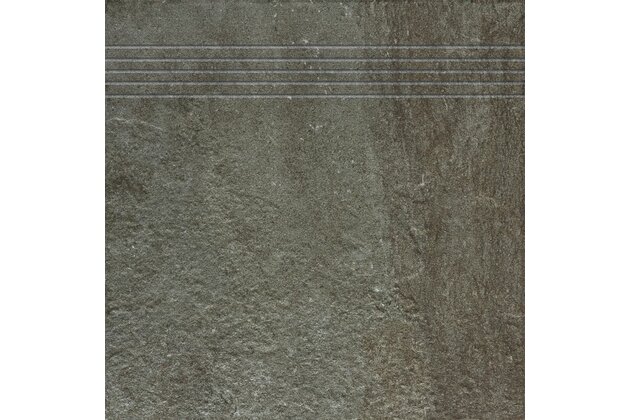 Schodovka Rako Como hnědočerná struktura mat 30x30 DCP34694