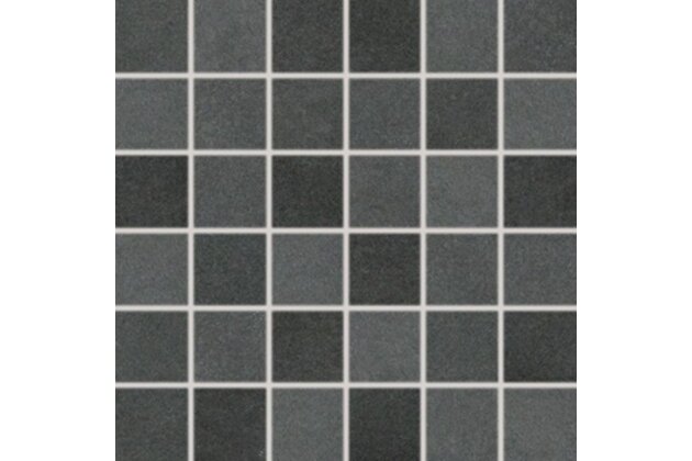 Mozaika Rako Extra černá struktura mat rektifikovaná 30x30 WDM05825