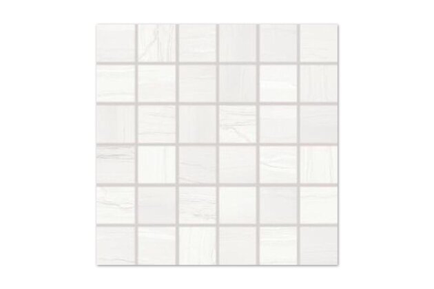 Mozaika Rako Boa bílá mat rektifikovaná 30x30 WDM05525