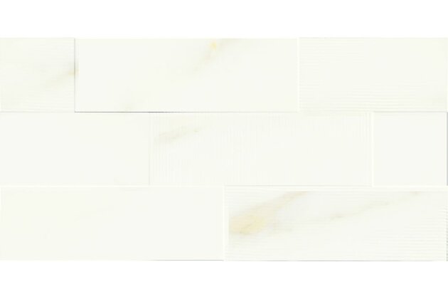 Obklad Rako Cava bílá struktura lesk rektifikovaný 30x60 WARVK830