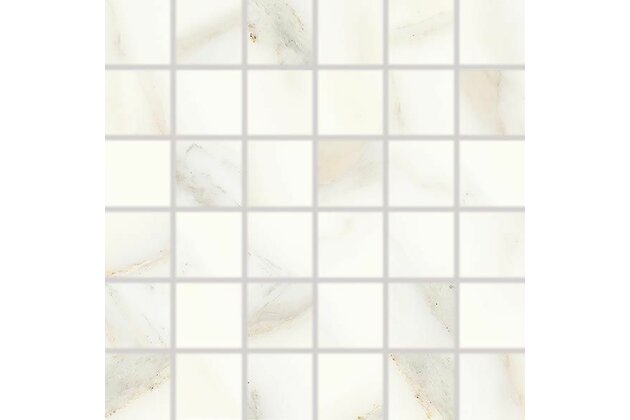 Mozaika Rako Cava bílá lesk rektifikovaná 30x30 WDM05830