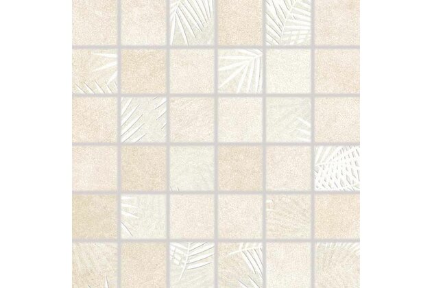 Mozaika Rako Lampea slonová kost lesk rektifikovaná 30x30 WDM05687