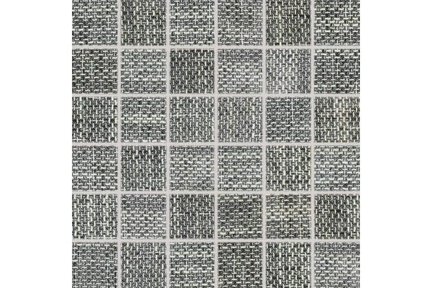 Mozaika Rako Next tmavě šedá struktura mat rektifikovaná 30x30 WDM05502