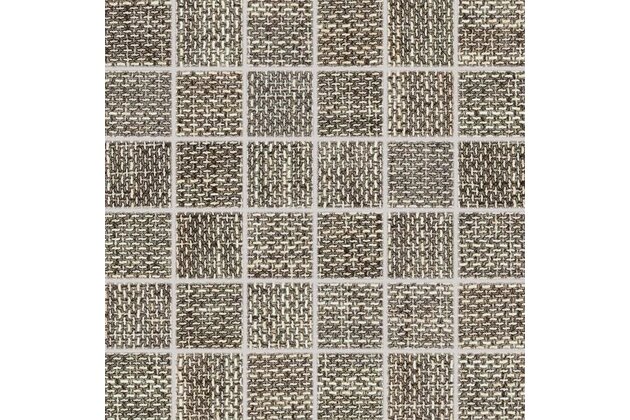 Mozaika Rako Next hnědá struktura mat rektifikovaná 30x30 WDM05506