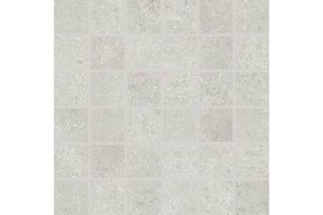 Mozaika Rako Base světle šedá mat rektifikovaná 30x30 DDN06432