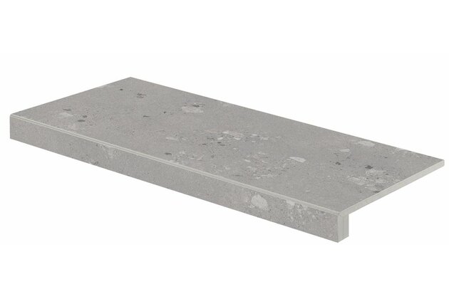 Tvarovka schodová Rako Castone tmavě šedá mat rektifikovaná 40x80 DCF84857