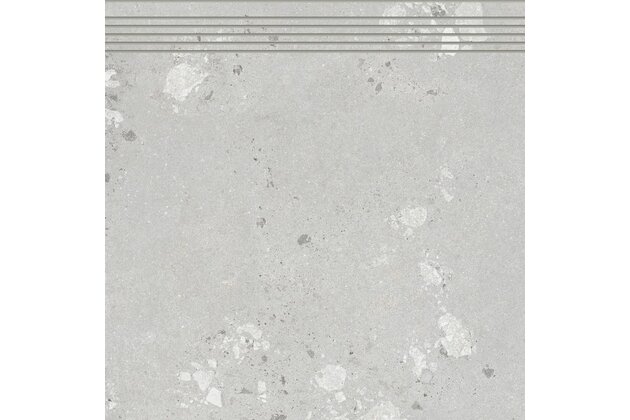 Schodovka Rako Castone šedá mat rektifikovaná 60x60 DCP62856