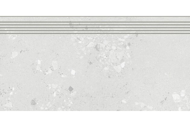 Schodovka Rako Castone šedobílá mat rektifikovaná 40x80 DCP84855