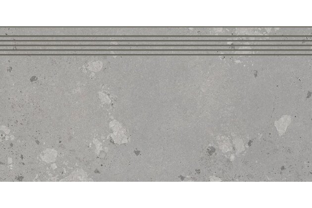 Schodovka Rako Castone tmavě šedá mat rektifikovaná 40x80 DCP84857