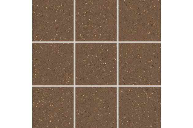 Dlažba Rako Compila hnědočervená mat rektifikovaná 10x10 DAK11869