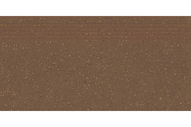 Schodovka Rako Compila hnědočervená mat rektifikovaná 30x60 DCPSR869