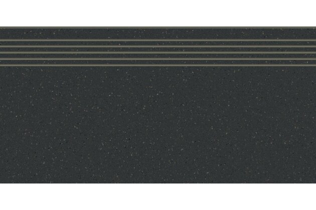 Schodovka Rako Compila hnědočerná mat rektifikovaná 30x60 DCPSR871