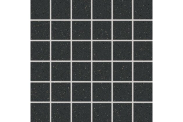 Mozaika Rako Compila hnědočerná mat rektifikovaná 30x30 DDM05871