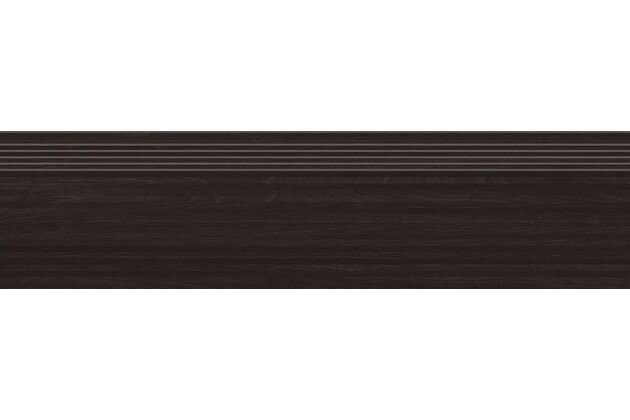 Schodovka Rako Plywood tmavě hnědá mat rektifikovaná 30x120 DCPVF844