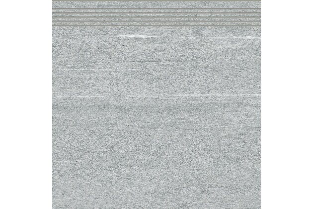 Schodovka Rako Vals šedá mat rektifikovaná 60x60 DCP62847