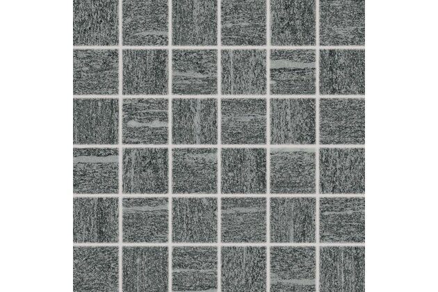 Mozaika Rako Vals tmavě šedá mat rektifikovaná 30x30 DDM05848