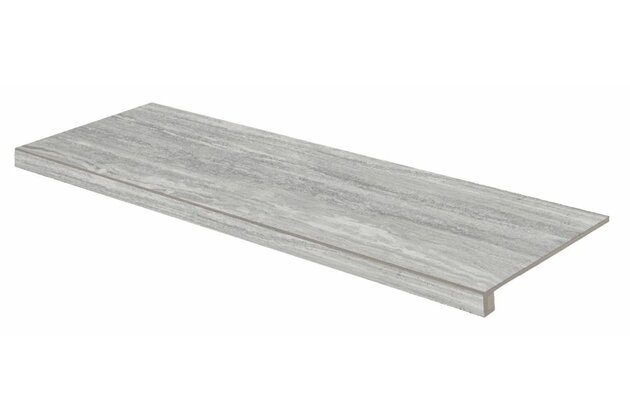 Tvarovka schodová Rako Alba šedá struktura pololesk rektifikovaná 30x120 DCGVF733