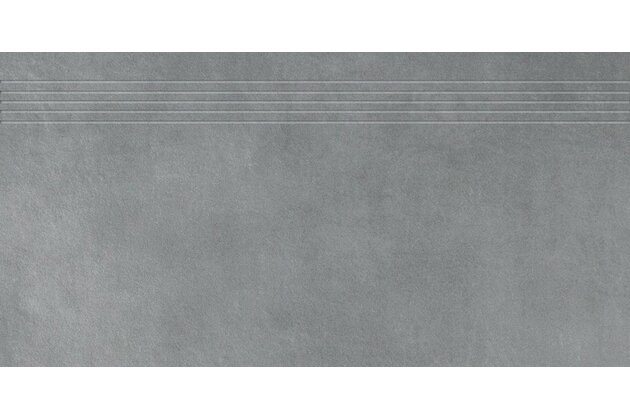 Schodovka Rako Extra tmavě šedá struktura mat rektifikovaná 30x60 DCPSR724