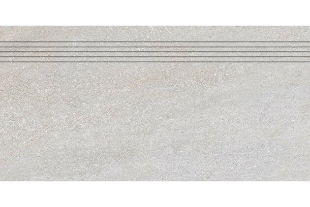 Schodovka Rako Quarzit šedá mat rektifikovaná 30x60 DCPSR737