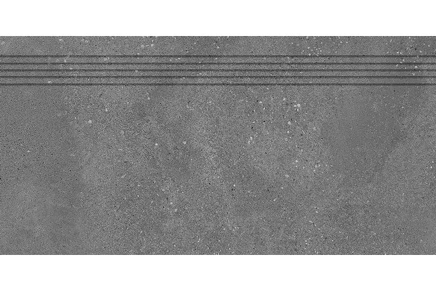 Schodovka Rako Betonico černá mat rektifikovaná 30x60 DCPSR792