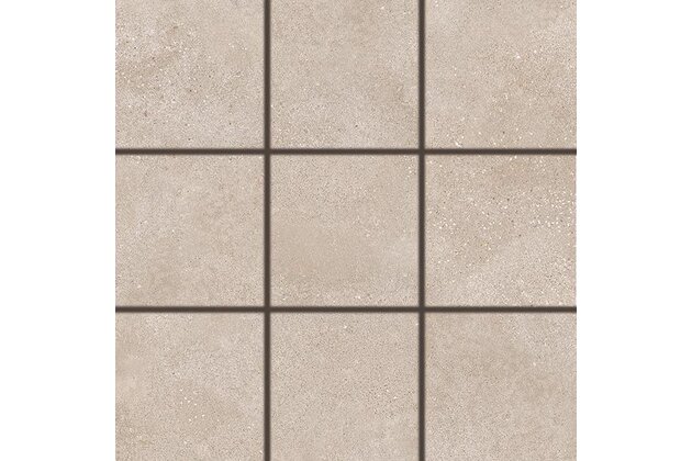 Dlažba Rako Betonico tmavě béžová mat rektifikovaná 10x10 DAK11794