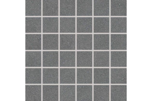 Mozaika Rako Block černá pololesk rektifikovaná 30x30 DDM05783