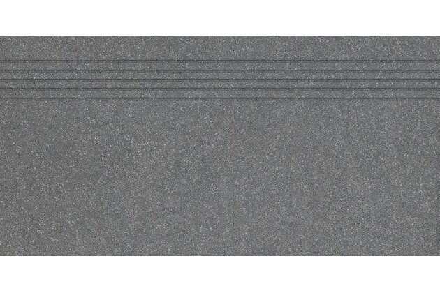 Schodovka Rako Block černá mat rektifikovaná 30x60 DCPSR783