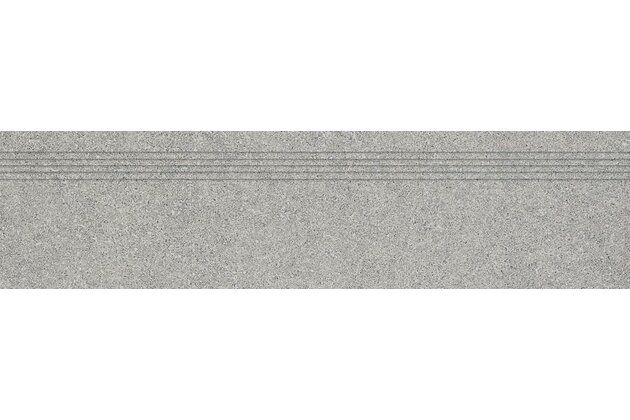 Schodovka Rako Block šedá mat rektifikovaná 30x120 DCPVD781