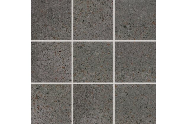 Dlažba Rako Piazzetta černá mat rektifikovaná 10x10 DAK11789