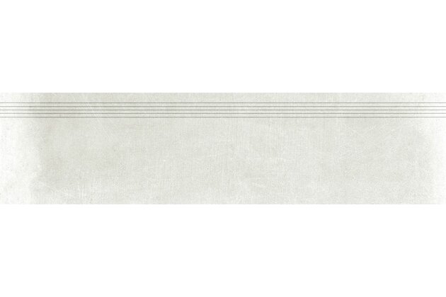 Schodovka Rako Rebel bílošedá mat rektifikovaná 30x120 DCPVD740