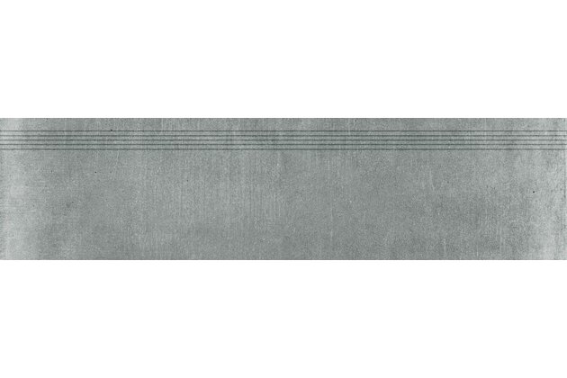 Schodovka Rako Rebel tmavě šedá mat rektifikovaná 30x120 DCPVD742