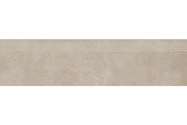 Schodovka Rako Betonico tmavě béžová mat rektifikovaná 30x120 DCPVD794