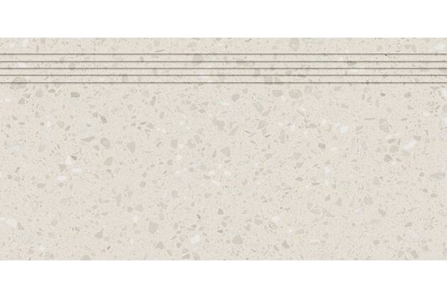 Schodovka Rako Porfido béžová pololesk rektifikovaná 30x60 DCPSR813